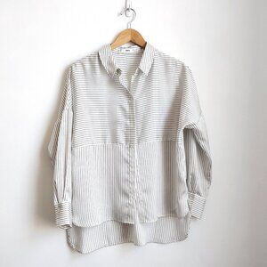 MANGO Long sleeve button down blouse